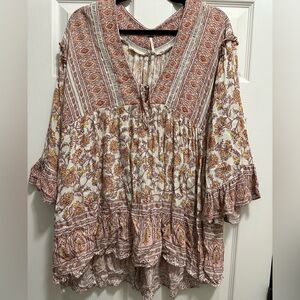 Free People Multicolor Boho Tunic